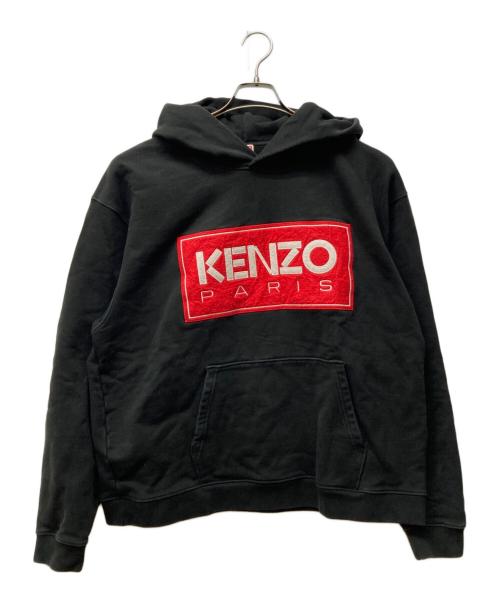 KENZO（ケンゾー）KENZO (ケンゾー) ロゴパッチパーカー ブラック サイズ:SIZE XXLの古着・服飾アイテム