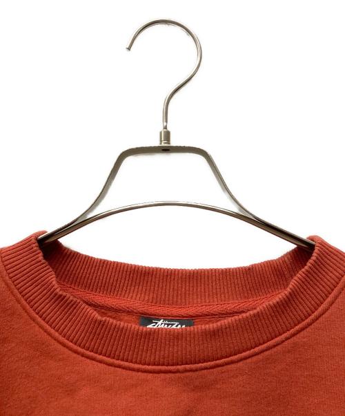 stussy（ステューシー）stussy (ステューシー) 8 BALL SWEATSHIRT レッド サイズ:Lの古着・服飾アイテム
