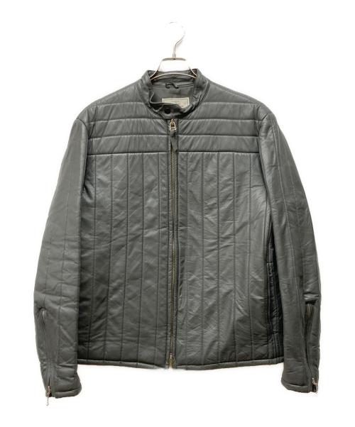 AVIREX（アヴィレックス）AVIREX (アヴィレックス) キルティングライダースジャケット グレー サイズ:XLの古着・服飾アイテム