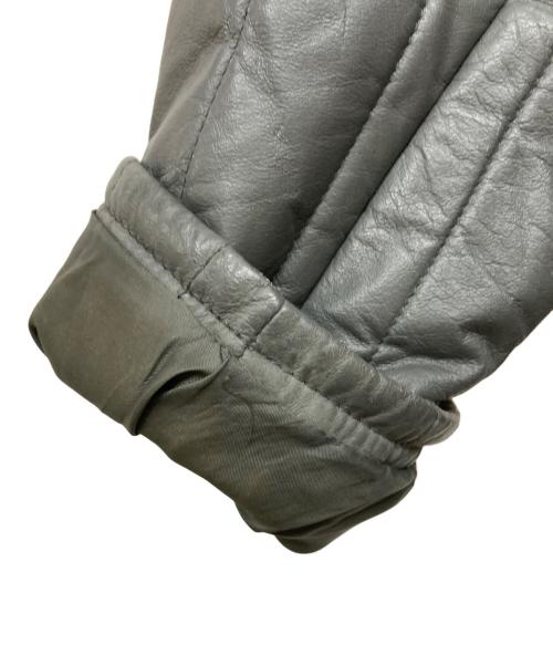 AVIREX（アヴィレックス）AVIREX (アヴィレックス) キルティングライダースジャケット グレー サイズ:XLの古着・服飾アイテム