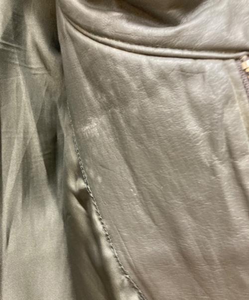 AVIREX（アヴィレックス）AVIREX (アヴィレックス) キルティングライダースジャケット グレー サイズ:XLの古着・服飾アイテム