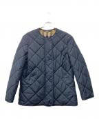 BURBERRY LONDON ENGLANDバーバリー ロンドン イングランド）の古着「メガチェックライニングキルティングジャケット」｜ネイビー