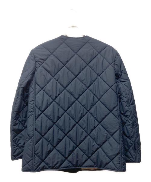 BURBERRY LONDON ENGLAND（バーバリー ロンドン イングランド）BURBERRY LONDON ENGLAND (バーバリー ロンドン イングランド) メガチェックライニングキルティングジャケット ネイビー サイズ:Sの古着・服飾アイテム