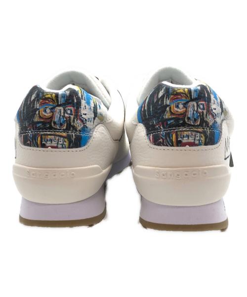 via SANGACIO（ヴィア・サンガチオ）via SANGACIO (ヴィア・サンガチオ) Jean Michel Basquiat (ジャンミシェルバスキア) にゅ～ず ホワイト サイズ:26.5㎝の古着・服飾アイテム