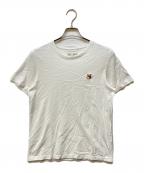 maison kitsuneメゾンキツネ）の古着「FOX HEAD PATCH REGULAR TEE-SHIRT」｜ホワイト