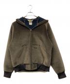 CarHarttカーハート）の古着「ベロアジップパーカー」｜ブラウン