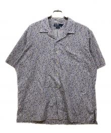 POLO RALPH LAUREN（ポロ・ラルフローレン）の古着「コットン花柄半袖シャツ」｜ブルー