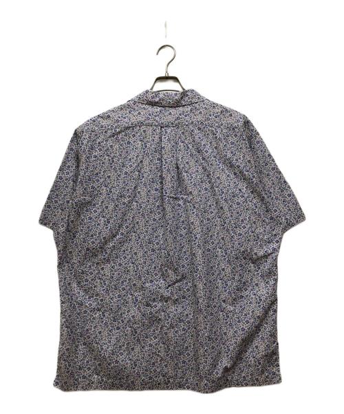 POLO RALPH LAUREN（ポロ・ラルフローレン）POLO RALPH LAUREN (ポロ・ラルフローレン) コットン花柄半袖シャツ ブルー サイズ:SIZE LLの古着・服飾アイテム