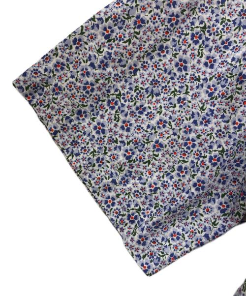 POLO RALPH LAUREN（ポロ・ラルフローレン）POLO RALPH LAUREN (ポロ・ラルフローレン) コットン花柄半袖シャツ ブルー サイズ:SIZE LLの古着・服飾アイテム