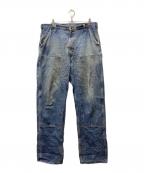 CarHarttカーハート）の古着「ダブルニーデニムパンツ」｜ブルー