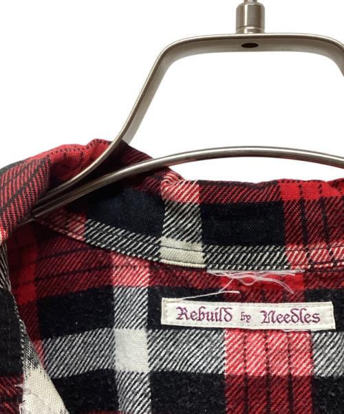 Rebuild by Needles（リビルドバイニードルス）Rebuild by Needles (リビルドバイニードルス) Ribbon Wide Shirt レッド サイズ:記載なしの古着・服飾アイテム