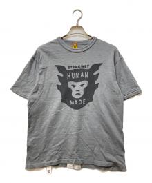 HUMAN MADE（ヒューマンメイド）の古着「ロゴプリントTシャツ」｜グレー