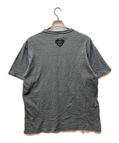 HUMAN MADE（ヒューマンメイド）HUMAN MADE (ヒューマンメイド) ロゴプリントTシャツ グレー サイズ:XLの古着・服飾アイテム
