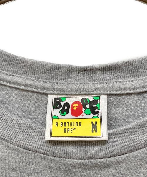 A BATHING APE（ア ベイシング エイプ）A BATHING APE (ア ベイシング エイプ) Tシャツ グレー サイズ:Mの古着・服飾アイテム