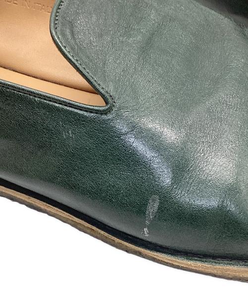DRIES VAN NOTEN（ドリスヴァンノッテン）DRIES VAN NOTEN (ドリスヴァンノッテン) レザースリッポン グリーン サイズ:SIZE 41の古着・服飾アイテム