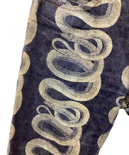 hysterics（ヒステリックス）hysterics (ヒステリックス) スネイクループデニムパンツ インディゴ サイズ:Sの古着・服飾アイテム