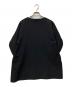 LANVIN en Bleu (ランバンオンブルー) ライトダブルクロススリットネックブラウス ブラック サイズ:38：5000円
