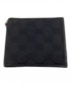GUCCIグッチ）の古着「GGキャンバス 2つ折り財布」｜ブラック