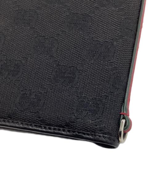 GUCCI（グッチ）GUCCI (グッチ) GGキャンバス 2つ折り財布 ブラックの古着・服飾アイテム