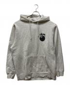 stussyステューシー）の古着「8ボールプリントパーカー」｜グレー