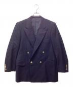 Burberry'sバーバリー）の古着「金ボタン ダブルブレザー」｜ネイビー