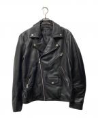 JACKROSEジャックローズ）の古着「ダブルライダースジャケット」｜ブラック