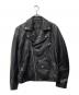 JACKROSE（ジャックローズ）の古着「ダブルライダースジャケット」｜ブラック