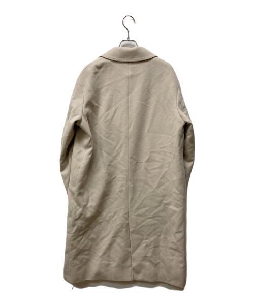 23区（ニジュウサンク）23区 (ニジュウサンク) ウールアンゴラビーバーチェスターコート ベージュ サイズ:38の古着・服飾アイテム