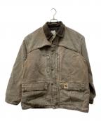 CarHarttカーハート）の古着「裏ブランケットダックジャケット」｜ブラウン