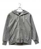 THE NORTH FACEザ ノース フェイス）の古着「スクエアロゴフルジップパ―カー」｜グレー