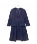 FOXEY NEWYORK（フォクシーニューヨーク）の古着「ストレッチノーカラーコート」｜ネイビー