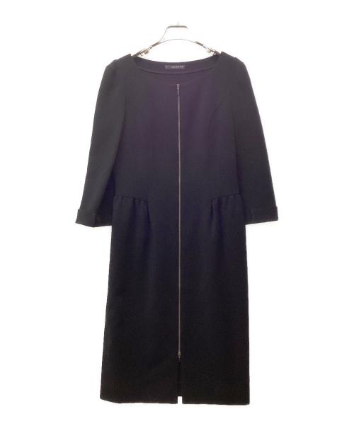 FOXEY NEWYORK（フォクシーニューヨーク）FOXEY NEWYORK (フォクシーニューヨーク) ストレッチワンピース ブラック サイズ:SIZE 42の古着・服飾アイテム