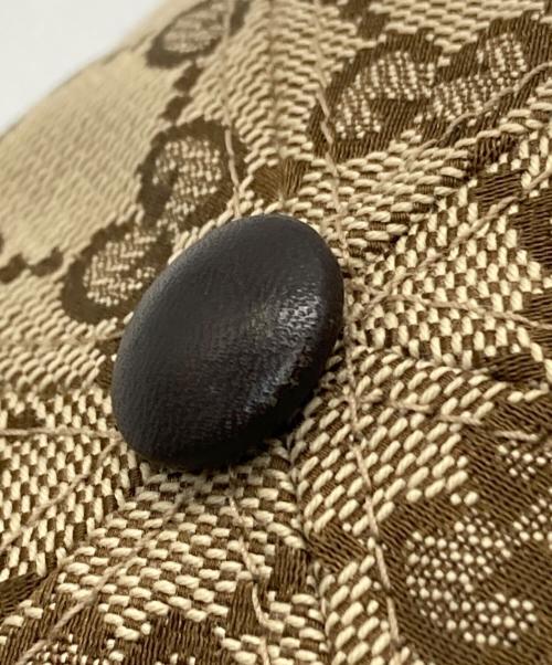 GUCCI（グッチ）GUCCI (グッチ) ベースボールキャップ ブラウンの古着・服飾アイテム