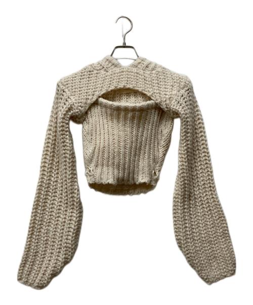 ANDMARY（アンドマリー）andmary (アンドマリー) Leo hood knit set アイボリー サイズ:SIZE Freeの古着・服飾アイテム