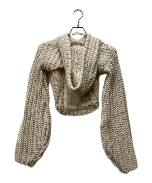 ANDMARY（アンドマリー）andmary (アンドマリー) Leo hood knit set アイボリー サイズ:SIZE Freeの古着・服飾アイテム