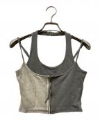 melt the ladyメルトザレディ）の古着「halterneck layered tops」｜グレー