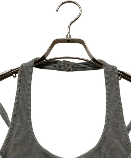 melt the lady（メルトザレディ）MELT THE LADY (メルトザレディ) halterneck layered tops グレー サイズ:Fの古着・服飾アイテム