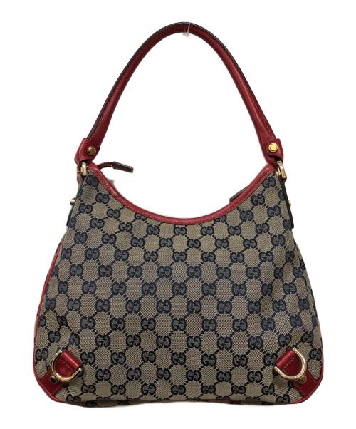 GUCCI（グッチ）GUCCI (グッチ) GGワンショルダーバッグ レッドの古着・服飾アイテム