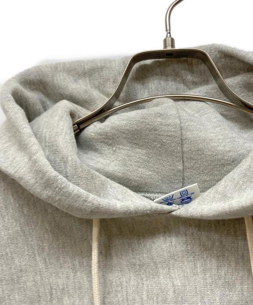 Champion（チャンピオン）Champion (チャンピオン) REVERSE WEAVE プリントフーディ グレー×パープル サイズ:Lの古着・服飾アイテム