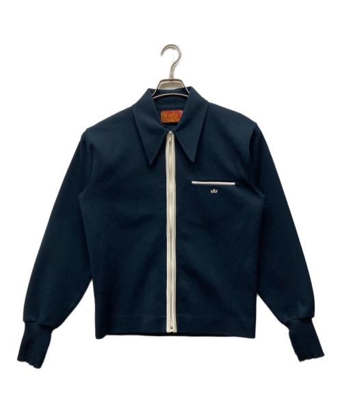 Sears（シアーズ）Sears (シアーズ) ヴィンテージニットジャケット ネイビー サイズ:Mの古着・服飾アイテム