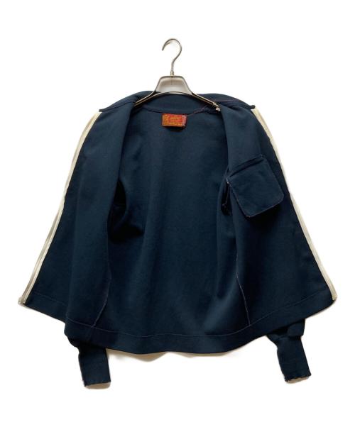 Sears（シアーズ）Sears (シアーズ) ヴィンテージニットジャケット ネイビー サイズ:Mの古着・服飾アイテム