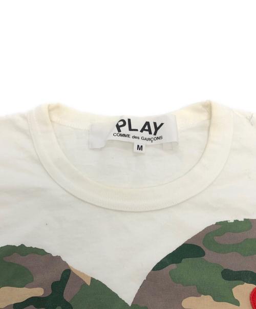 PLAY COMME des GARCONS（プレイコムデギャルソン）PLAY COMME des GARCONS (プレイコムデギャルソン) プリントTシャツ ホワイト サイズ:Mの古着・服飾アイテム