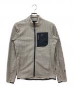 Patagoniaパタゴニア）の古着「キッズ・R1 エア・フルジップ・ジャケット」｜ベージュ