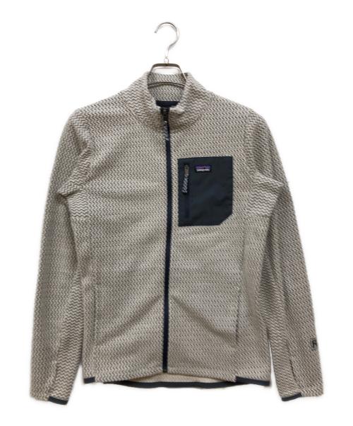 Patagonia（パタゴニア）Patagonia (パタゴニア) キッズ・R1 エア・フルジップ・ジャケット ベージュ サイズ:SIZE キッズXXLの古着・服飾アイテム