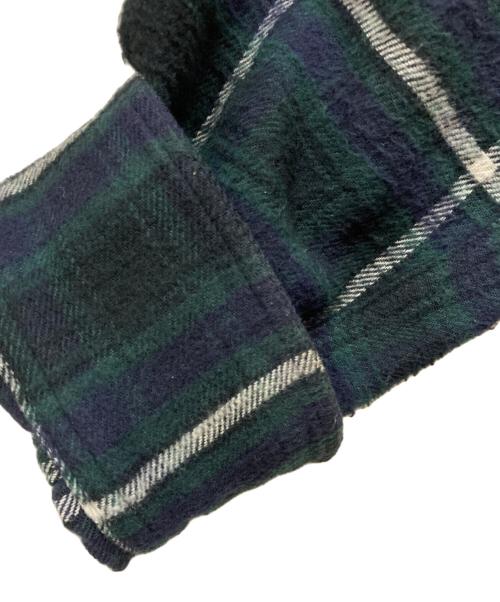 gold（ゴールド）gold (ゴールド) NEL CHECK BIG SHIRT ネイビー×グリーン サイズ:Sの古着・服飾アイテム