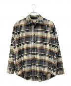 goldゴールド）の古着「NEL CHECK BIG SHIRT」｜アイボリー