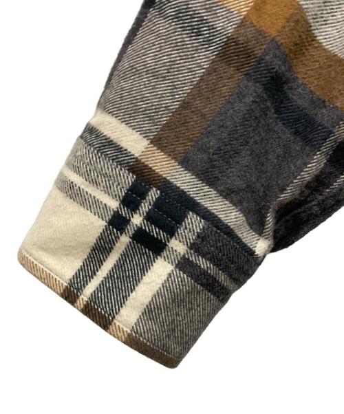 gold（ゴールド）GOLD (ゴールド) NEL CHECK BIG SHIRT アイボリー サイズ:Sの古着・服飾アイテム