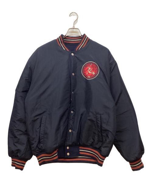 LOONEY TUNES（ルーニーチューンズ）LOONEY TUNES (ルーニーチューンズ) リバーシブルスタジャン ネイビー サイズ:Ⅼの古着・服飾アイテム