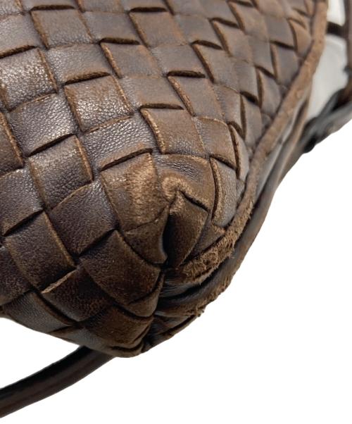 BOTTEGA VENETA（ボッテガベネタ）BOTTEGA VENETA (ボッテガベネタ) イントレチャート ショルダーバッグ ブラウンの古着・服飾アイテム