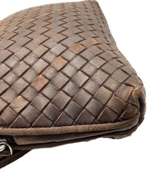 BOTTEGA VENETA（ボッテガベネタ）BOTTEGA VENETA (ボッテガベネタ) イントレチャート ショルダーバッグ ブラウンの古着・服飾アイテム